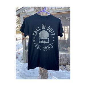 Call of Duty Black Crew T-Shirt 100% Cotton 2017 Sz Men's Small